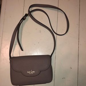 Grey side swing purse Kate spade